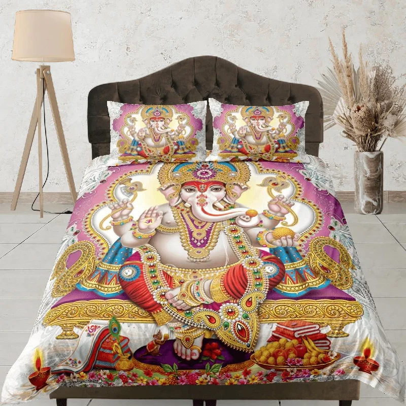 Warehouse Sale Ganesha Duvet Cover Set Indian Decor, Bedspread Elephant Gift Bedding Set Warehouse Sale Ganesha Duvet Cover Set Indian Decor, Bedspread Elephant Gift Bedding Set
