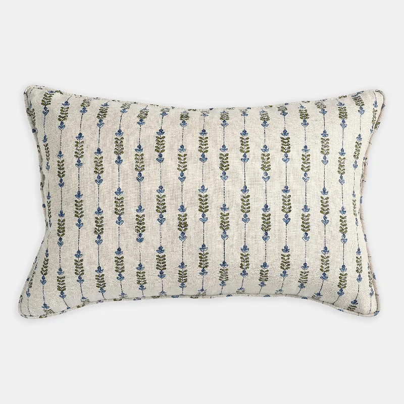 Weekend Deals That Dazzle Geneva Moss Azure Lumbar Pillow