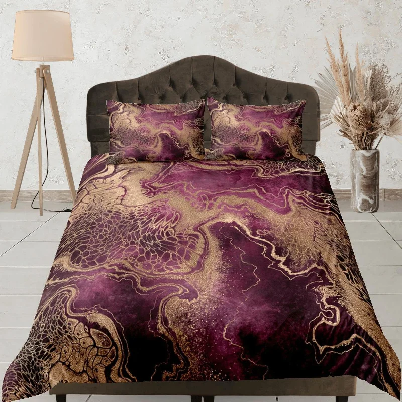 Deal Frenzy Gold Marble Swirl Violet Duvet Cover Set Colorful Bedspread, Dorm Bedding & Pillowcase, King Duvet Cover Full, Comforter Queen Deal Frenzy Gold Marble Swirl Violet Duvet Cover Set Colorful Bedspread, Dorm Bedding & Pillowcase, King Duvet Cover Full, Comforter Queen