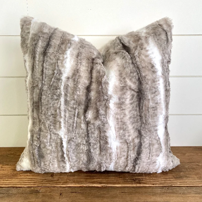 Best Prices Of The Season Happening Now GRAHAM || Faux Wolf Fur Pillow Cover