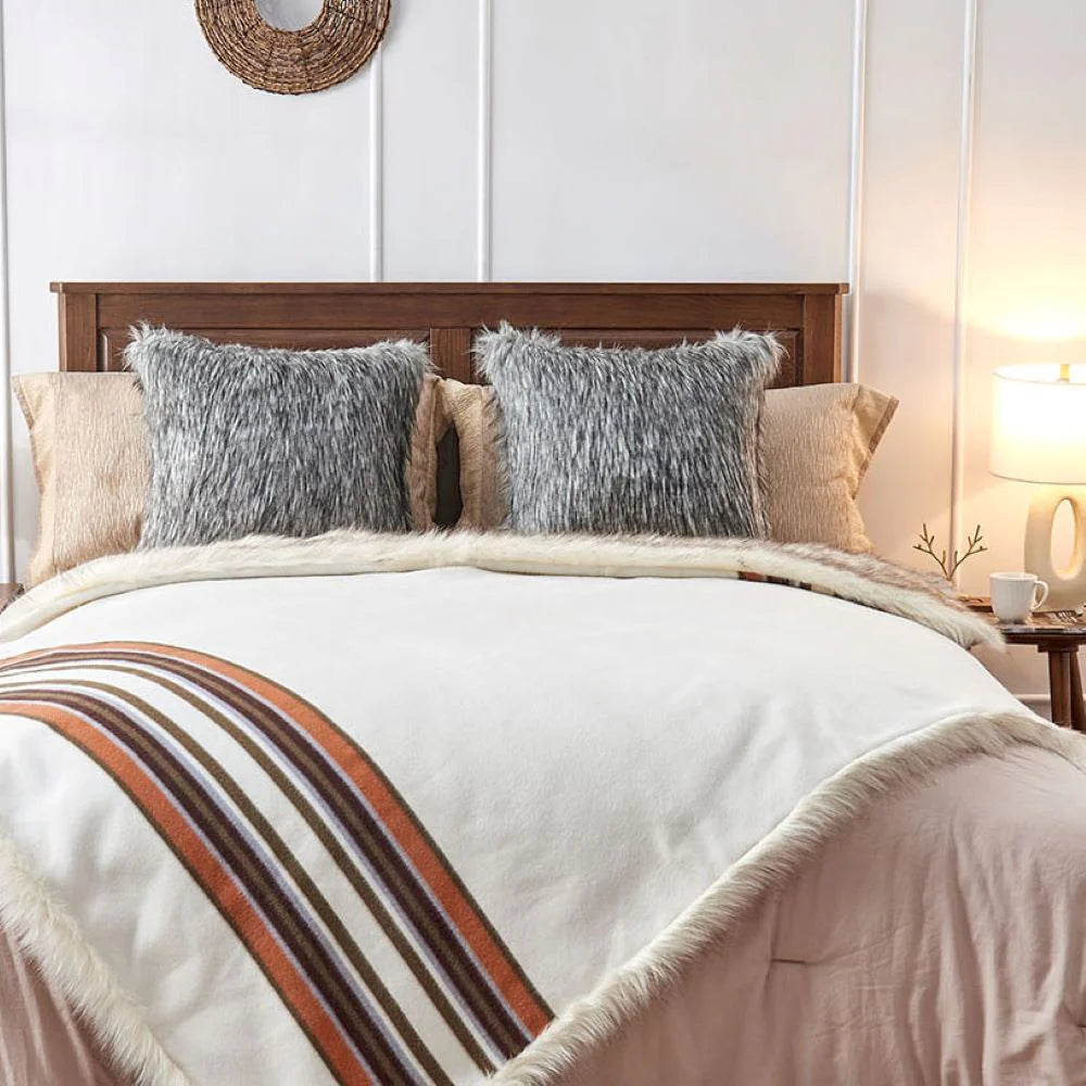 Super Sale Grand Canyon Snow Faux Fur Blanket - 2 Sizes