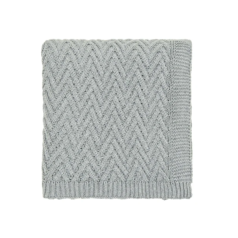Huge Discounts Harris Chunky Knit Throw, Cloud Grey