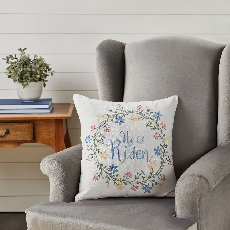 Weekend Discounts to Celebrate He is Risen Pillow 18x18