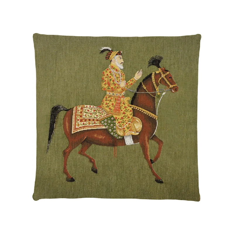 Weekend Bargains Galore Show Horse Pillow, Facing Right