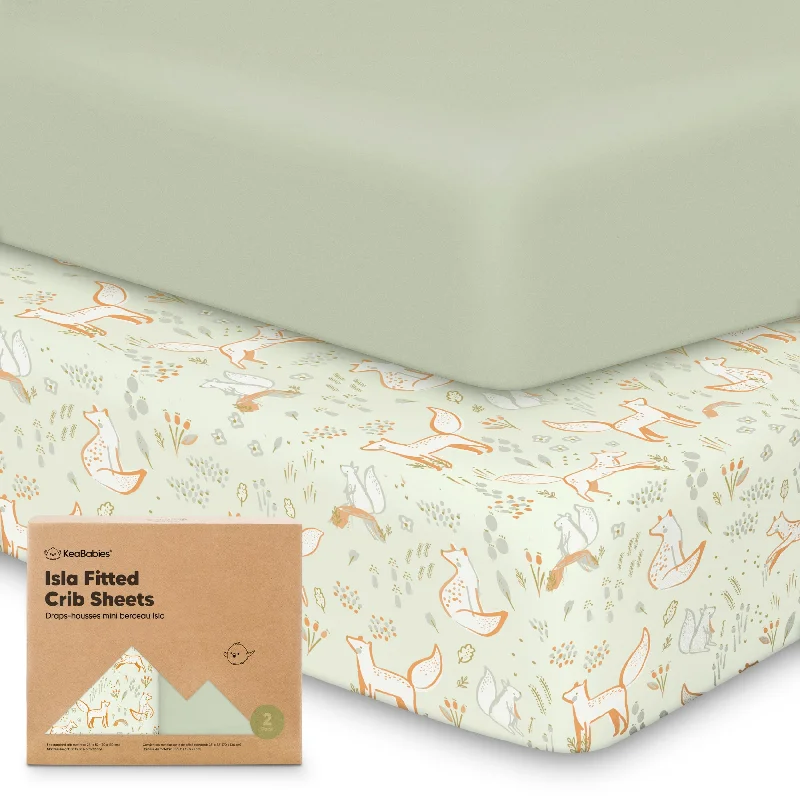 Super Sale Isla Fitted Crib Sheets (Foxtrot)