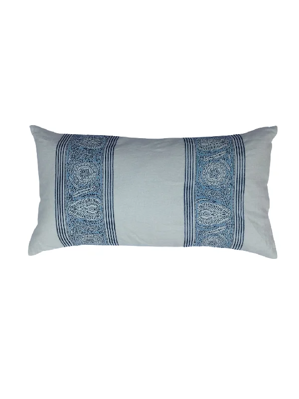 Weekend Bargains to Savor Istanbul Border Indigo/Cornflower Blue Lumbar Pillow Cover Weekend Bargains to Savor Istanbul Border Indigo/Cornflower Blue Lumbar Pillow Cover