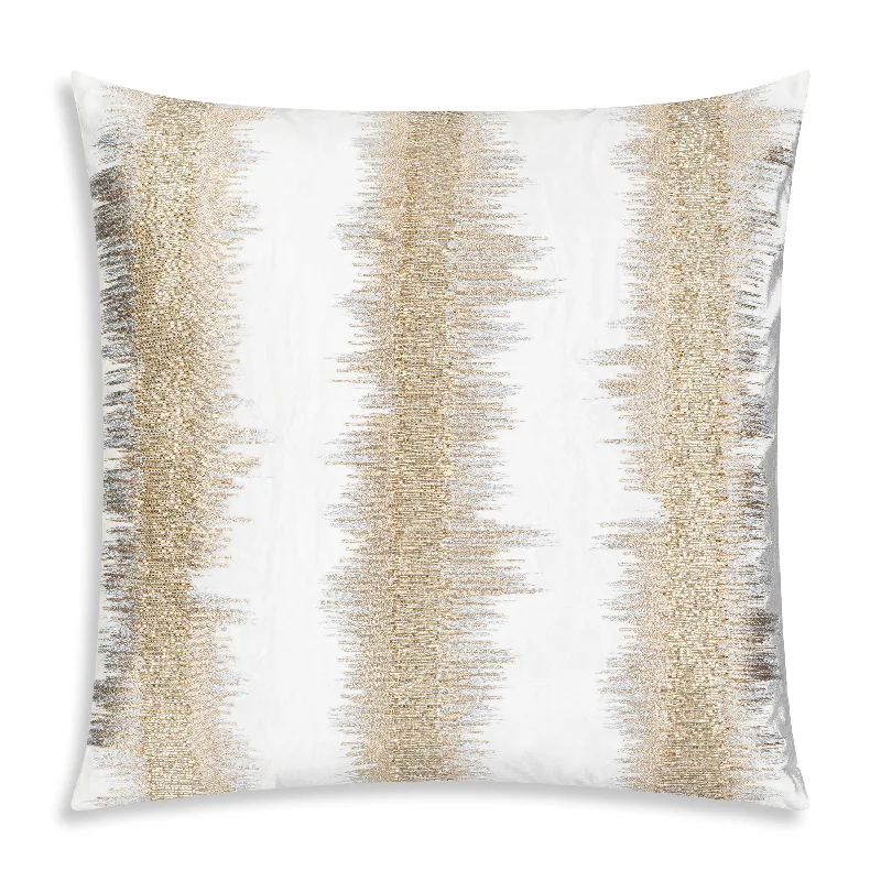 Fantastic Offers Kas Ivory Gold Stripe Pillow