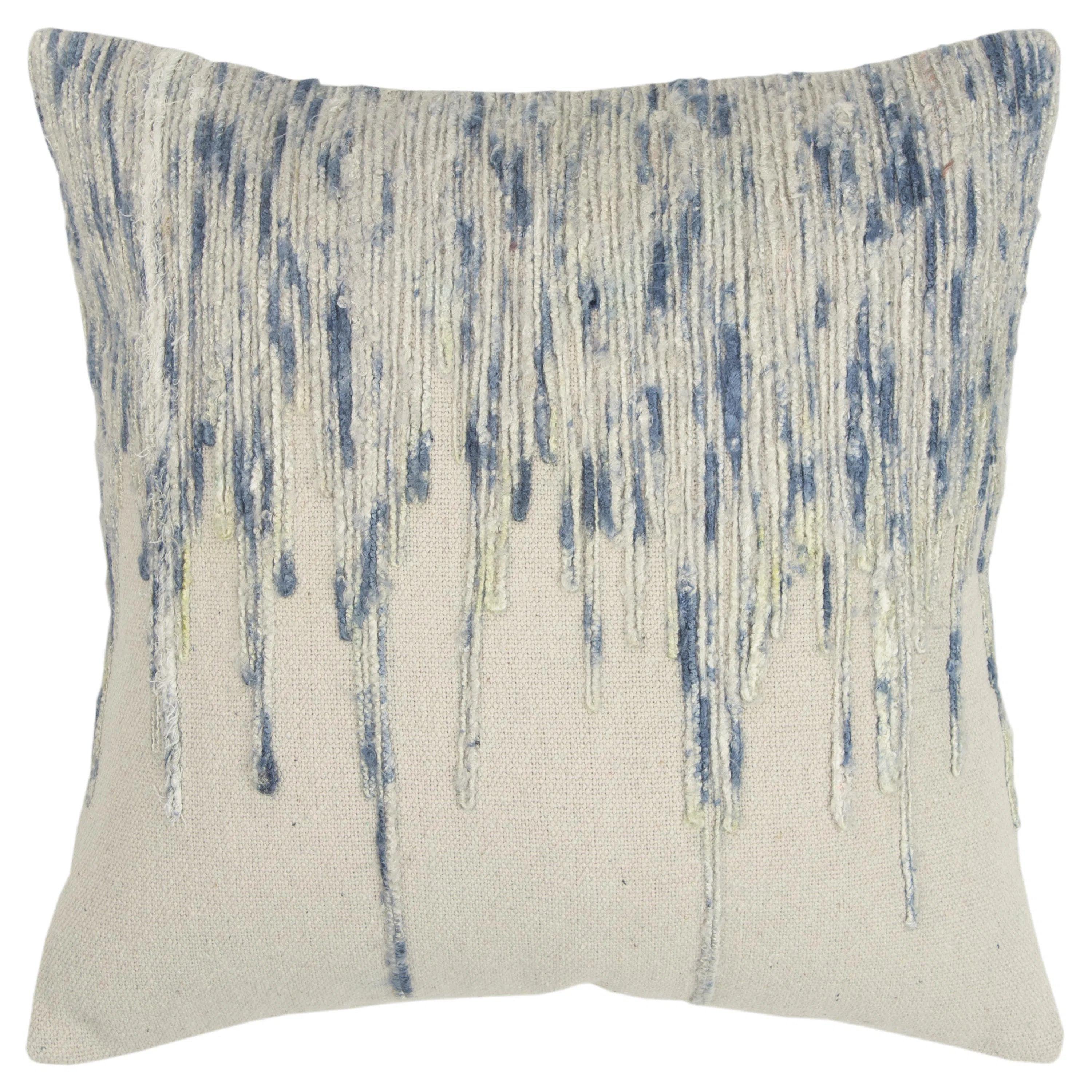 Steals and Deals Natural Larc Rain Throw Pillow With Down Insert