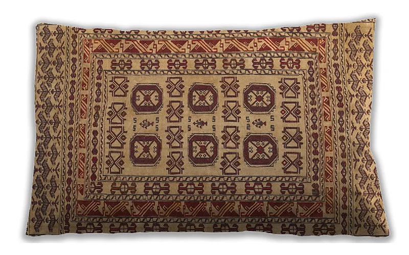 Don't Wait Traditional Classic Indoor Outdoor Rectangular Brown Red Lumbar Throw Pillow, 13 inch by 19 inch, lbtr2759