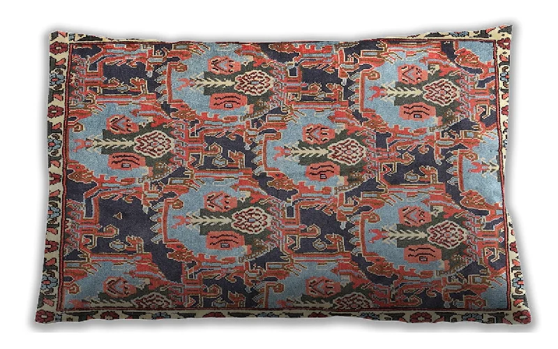 Today’s Deal Traditional Classic Indoor Outdoor Rectangular Brown Red Lumbar Throw Pillow, 13 inch by 19 inch, lbtr303