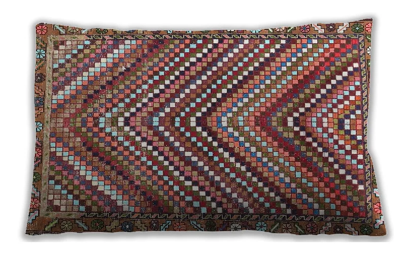 Massive Savings Traditional Classic Indoor Outdoor Rectangular Brown Red Lumbar Throw Pillow, 13 inch by 19 inch, lbtr4508 Massive Savings Traditional Classic Indoor Outdoor Rectangular Brown Red Lumbar Throw Pillow, 13 inch by 19 inch, lbtr4508