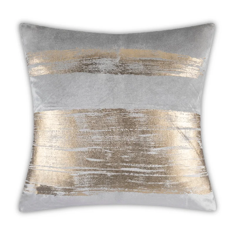 Act Fast Inspire Me! Home Decor Leyla Grey Gold Pillow