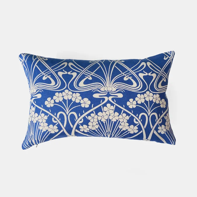 Weekend Discounts to Grab Ianthe Bloom Lapis Lumbar Pillow