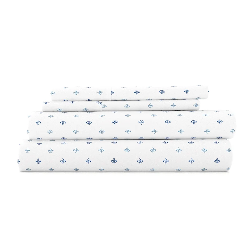 Massive Deals Lily Pattern 4-Piece Sheet Set