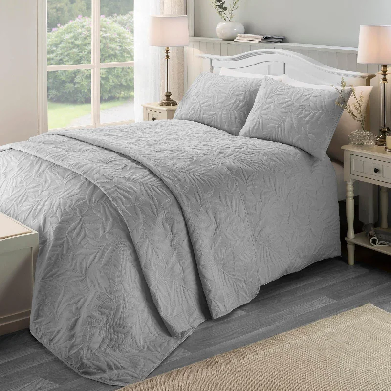Time-Sensitive Luana Duvet Cover Set Silver