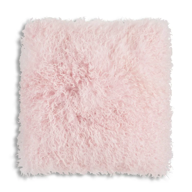 Don't Wait Luna Pink Fur Pillow