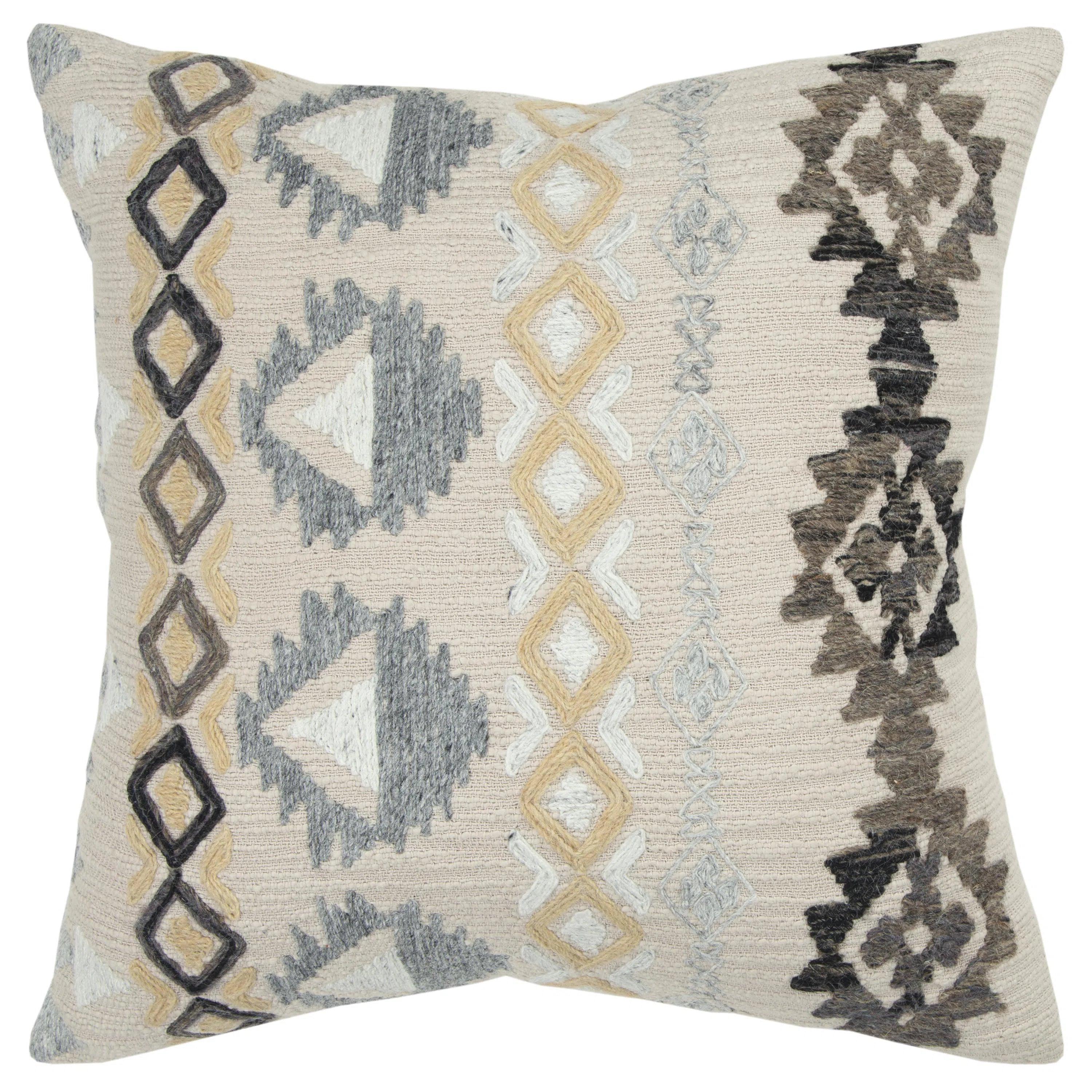 Year-End Sale Marge Boho Throw Pillow With Down Insert