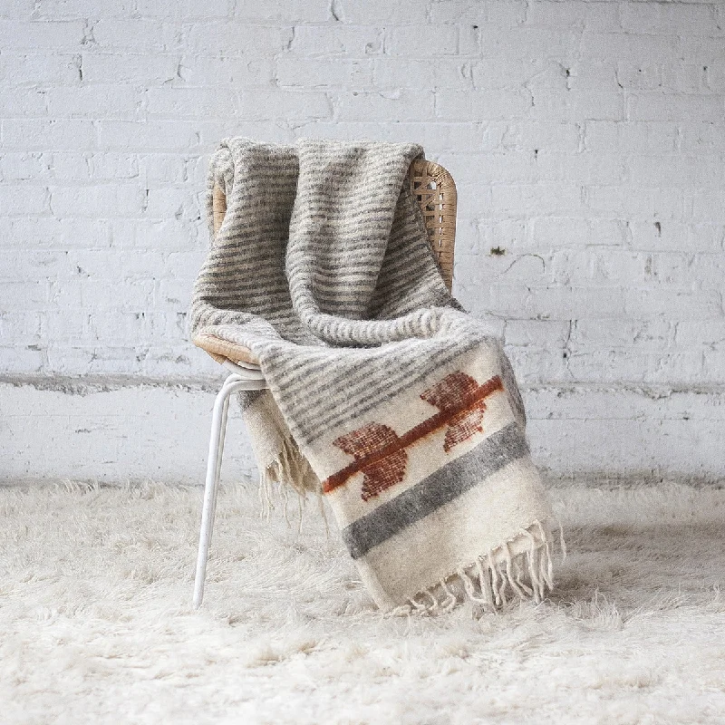 Lowest Prices MOMO WOOL BLANKET | GREY/CURRY