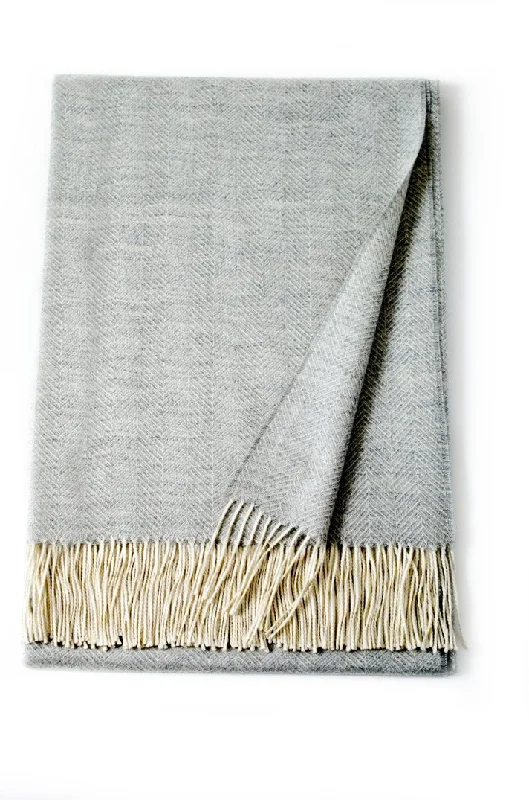 Exclusive Savings Montreal Baby Alpaca Throw Pale Grey
