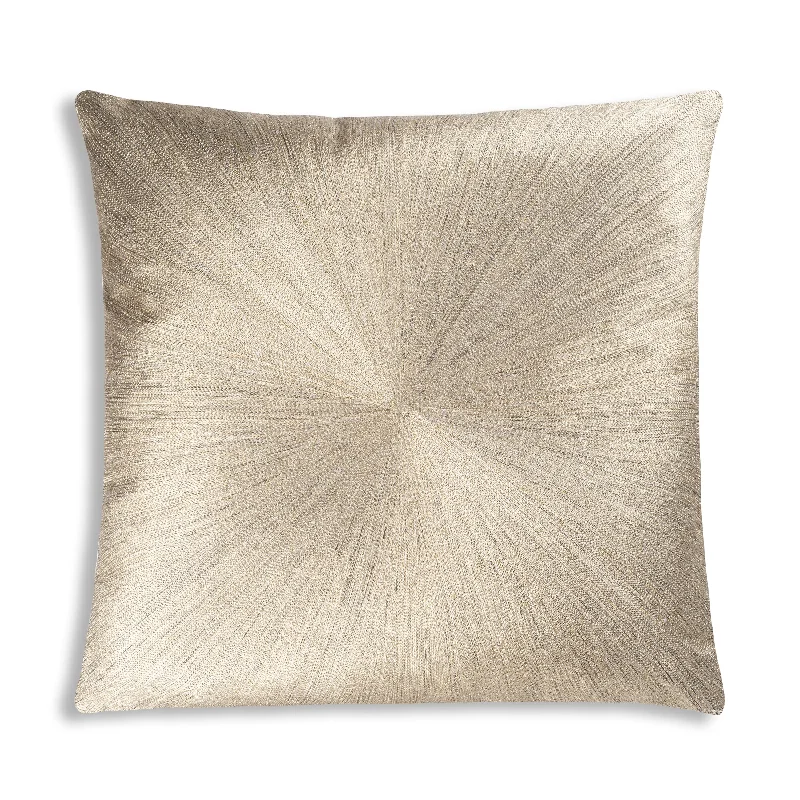 Final Clearance Nim Charcoal Gold Silver Linen Pillow