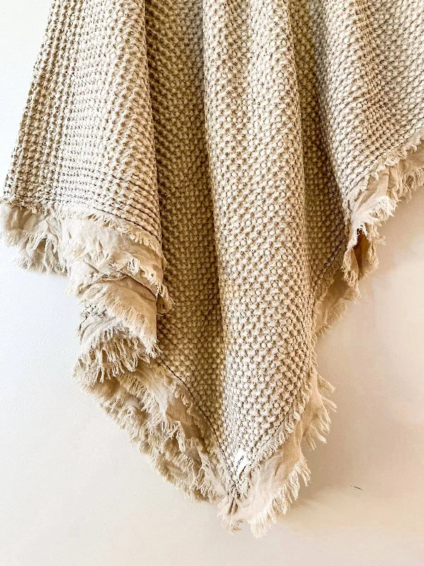 Weekend Offers That Impress Organic Cotton  Waffle Blanket - Natural