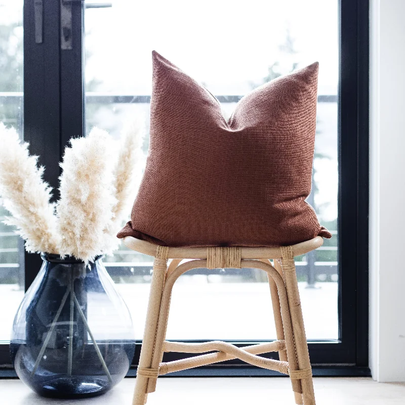 Weekend Deals That Wow PATINA || Textured Rust Pillow Cover