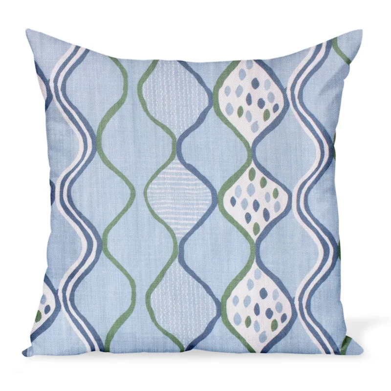 Markdowns Peter Dunham Textiles Baltic Wave in Blue/Green Pillow