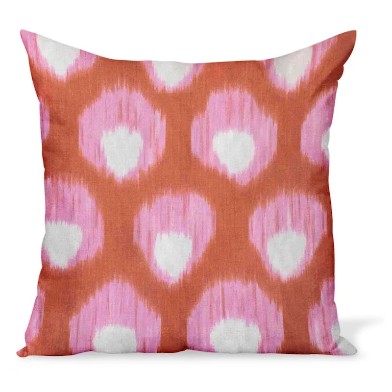 Clearance Sale Peter Dunham Textiles Bukhara in Pink/Orange Pillow