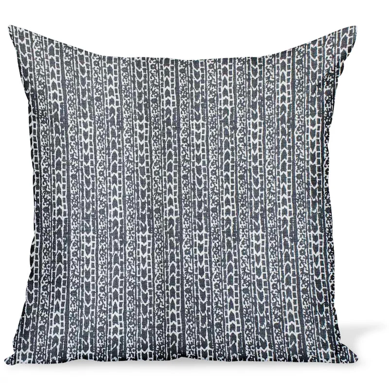 Exclusive Preview Peter Dunham Textiles Char in Onyx Pillow