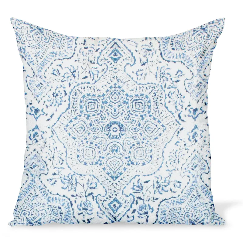 Price Drop Alert Peter Dunham Textiles Deeg in Blue on White Pillow