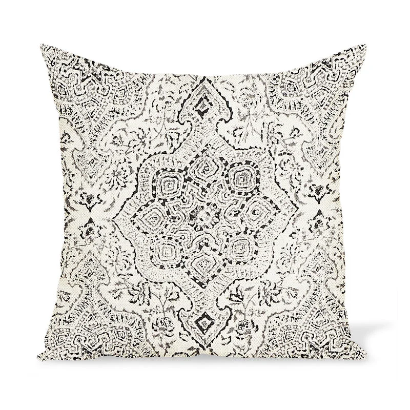Savings Alert Peter Dunham Textiles Deeg in Charcoal on Tan Pillow