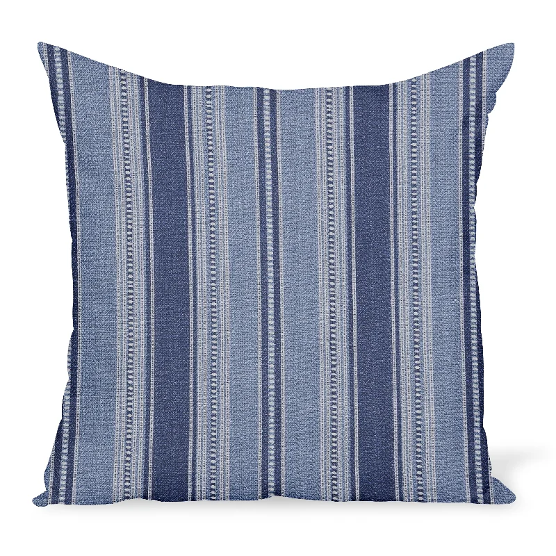 Online Only Peter Dunham Textiles Dhurrie in Indigo/Blue