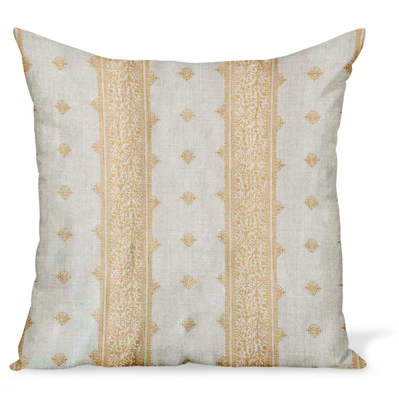 Cash Savings Peter Dunham Textiles Fez Stripe in Gold/Natural Pillow