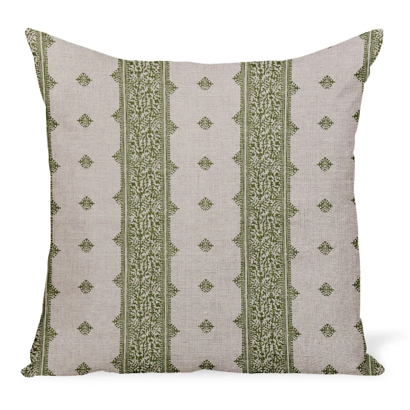 Weekend Bargains to Snag Peter Dunham Textiles Fez Stripe in Green/Natural Pillow