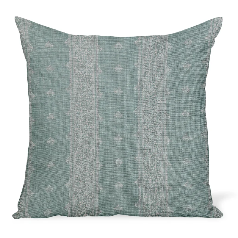 Refresh Your Wardrobe For Less This Weekend Peter Dunham Textiles Fez Stripe in Pale Blue Pillow Refresh Your Wardrobe For Less This Weekend Peter Dunham Textiles Fez Stripe in Pale Blue Pillow