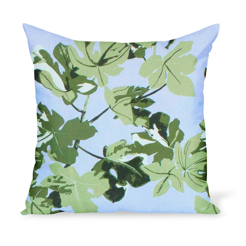 Your Favorite Items, Now At Lower Prices Peter Dunham Textiles Fig Leaf in Original on Blue Pillow