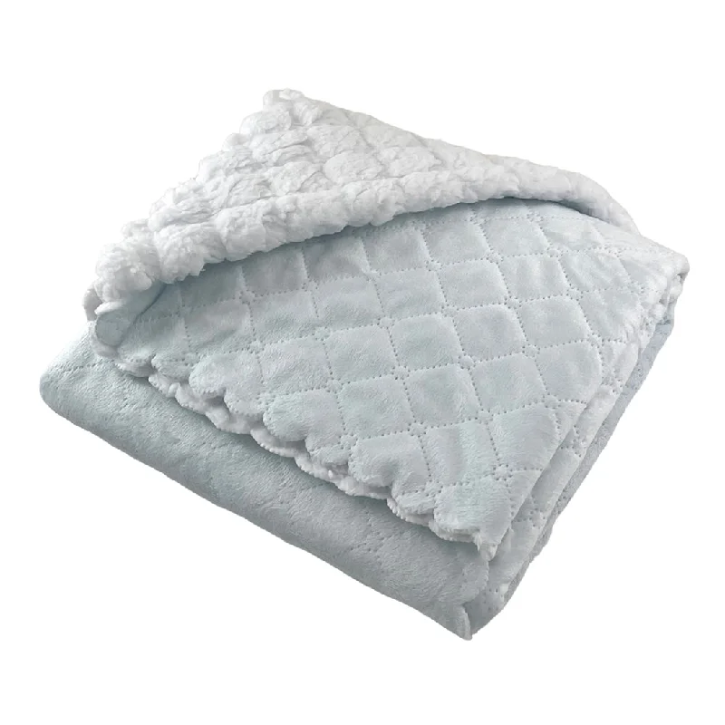Weekend Specials to Enjoy Plush Baby Blanket, Blue