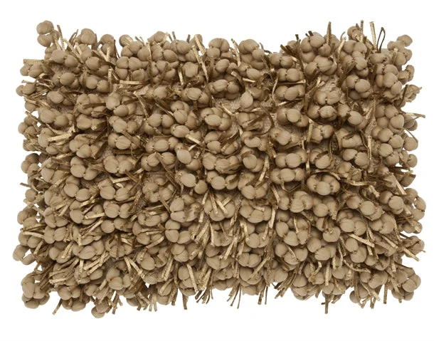 This Weekend Only – Best Prices Guaranteed Pompom Woven Beige Pillow