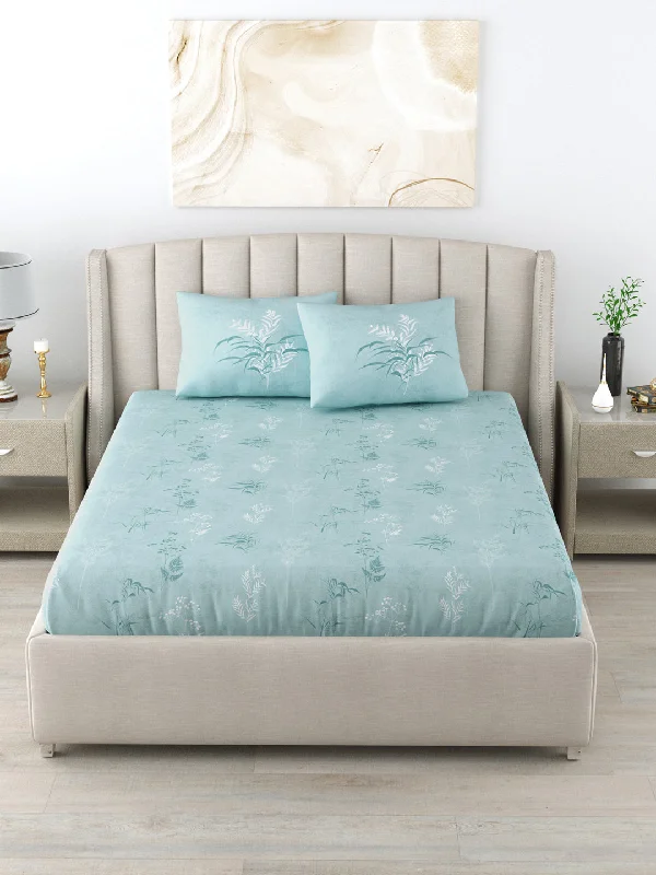Buy Now 220 TC 100% Cotton Printed Bedsheet for Double Bed with 2 Pillow Covers ( Double / Single / King Size Bedsheet) - Summer Bloom Blue Buy Now 220 TC 100% Cotton Printed Bedsheet for Double Bed with 2 Pillow Covers ( Double / Single / King Size Bedsheet) - Summer Bloom Blue