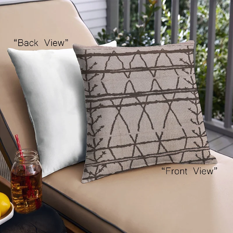 Markdown Sale Mid-Century Modern Urban Indoor Outdoor Square Brown Throw Pillow, 18 inch by 18 inch, pwurb1162 Markdown Sale Mid-Century Modern Urban Indoor Outdoor Square Brown Throw Pillow, 18 inch by 18 inch, pwurb1162
