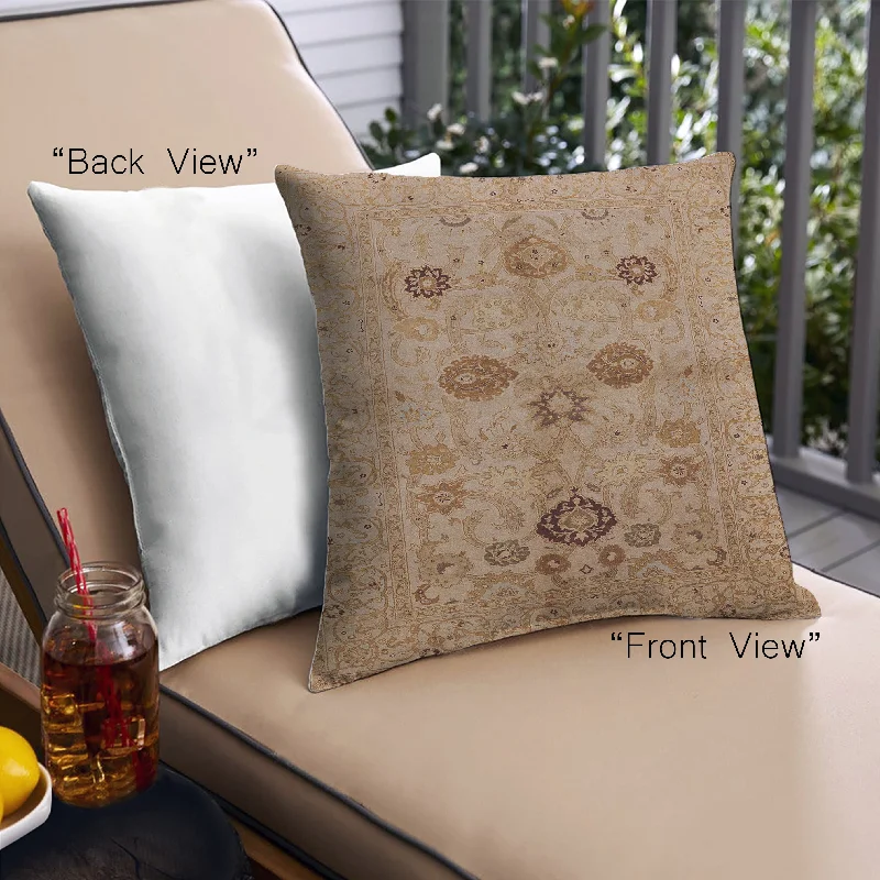 Make Your Weekend Count with Savings Mid-Century Modern Urban Indoor Outdoor Square Brown Sand Brown Throw Pillow, 18 inch by 18 inch, pwurb3001 Make Your Weekend Count with Savings Mid-Century Modern Urban Indoor Outdoor Square Brown Sand Brown Throw Pillow, 18 inch by 18 inch, pwurb3001