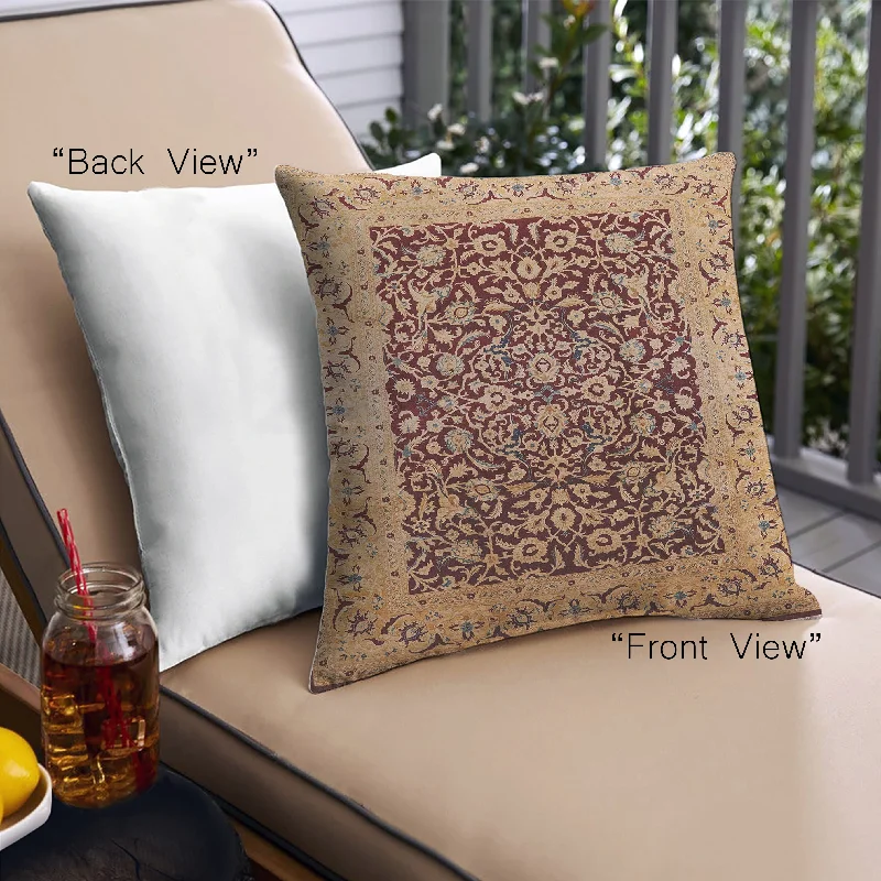 Weekend Savings Fiesta Mid-Century Modern Urban Indoor Outdoor Square Brown Sand Brown Throw Pillow, 18 inch by 18 inch, pwurb3023 Weekend Savings Fiesta Mid-Century Modern Urban Indoor Outdoor Square Brown Sand Brown Throw Pillow, 18 inch by 18 inch, pwurb3023