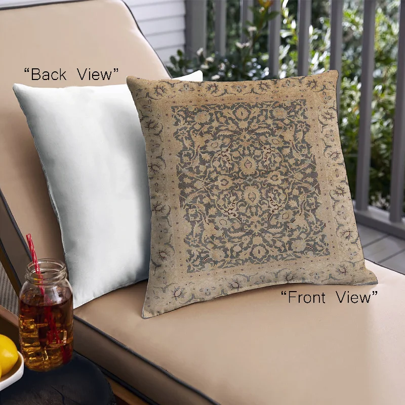 Hurry In Mid-Century Modern Urban Indoor Outdoor Square Brown Sand Brown Throw Pillow, 18 inch by 18 inch, pwurb3231 Hurry In Mid-Century Modern Urban Indoor Outdoor Square Brown Sand Brown Throw Pillow, 18 inch by 18 inch, pwurb3231