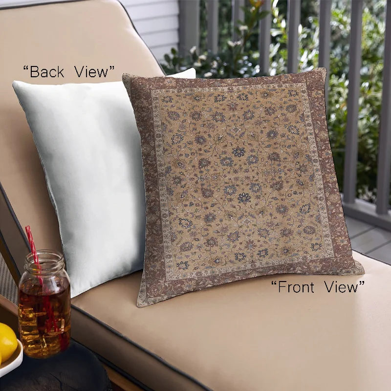 Massive Deals Mid-Century Modern Urban Indoor Outdoor Square Brown Sand Brown Throw Pillow, 18 inch by 18 inch, pwurb450 Massive Deals Mid-Century Modern Urban Indoor Outdoor Square Brown Sand Brown Throw Pillow, 18 inch by 18 inch, pwurb450