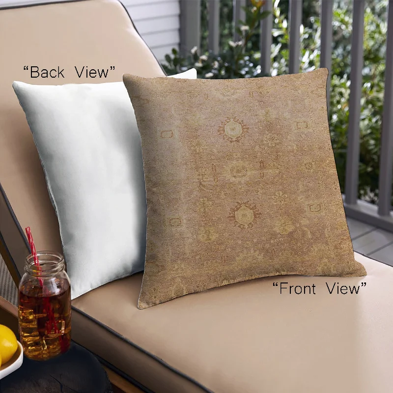 Unmissable Offer Mid-Century Modern Urban Indoor Outdoor Square Brown Sand Brown Throw Pillow, 18 inch by 18 inch, pwurb528 Unmissable Offer Mid-Century Modern Urban Indoor Outdoor Square Brown Sand Brown Throw Pillow, 18 inch by 18 inch, pwurb528