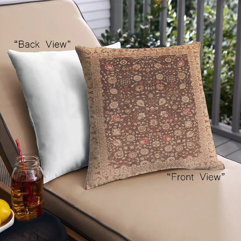 Super Savings Mid-Century Modern Urban Indoor Outdoor Square Brown Sand Brown Throw Pillow, 18 inch by 18 inch, pwurb612 Super Savings Mid-Century Modern Urban Indoor Outdoor Square Brown Sand Brown Throw Pillow, 18 inch by 18 inch, pwurb612
