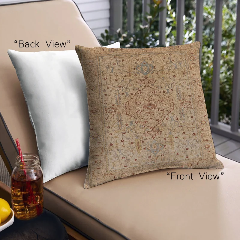Discount Deals Mid-Century Modern Urban Indoor Outdoor Square Brown Sand Brown Throw Pillow, 18 inch by 18 inch, pwurb771 Discount Deals Mid-Century Modern Urban Indoor Outdoor Square Brown Sand Brown Throw Pillow, 18 inch by 18 inch, pwurb771