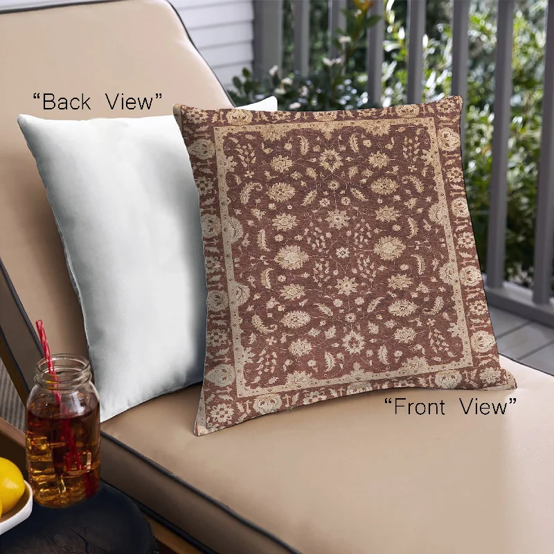 Limited Time Mid-Century Modern Urban Indoor Outdoor Square Brown Sand Brown Throw Pillow, 18 inch by 18 inch, pwurb868 Limited Time Mid-Century Modern Urban Indoor Outdoor Square Brown Sand Brown Throw Pillow, 18 inch by 18 inch, pwurb868