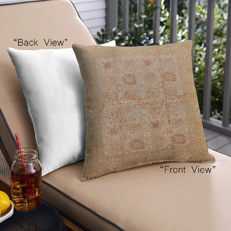Big Savings Mid-Century Modern Urban Indoor Outdoor Square Brown Sand Brown Throw Pillow, 18 inch by 18 inch, pwurb872 Big Savings Mid-Century Modern Urban Indoor Outdoor Square Brown Sand Brown Throw Pillow, 18 inch by 18 inch, pwurb872