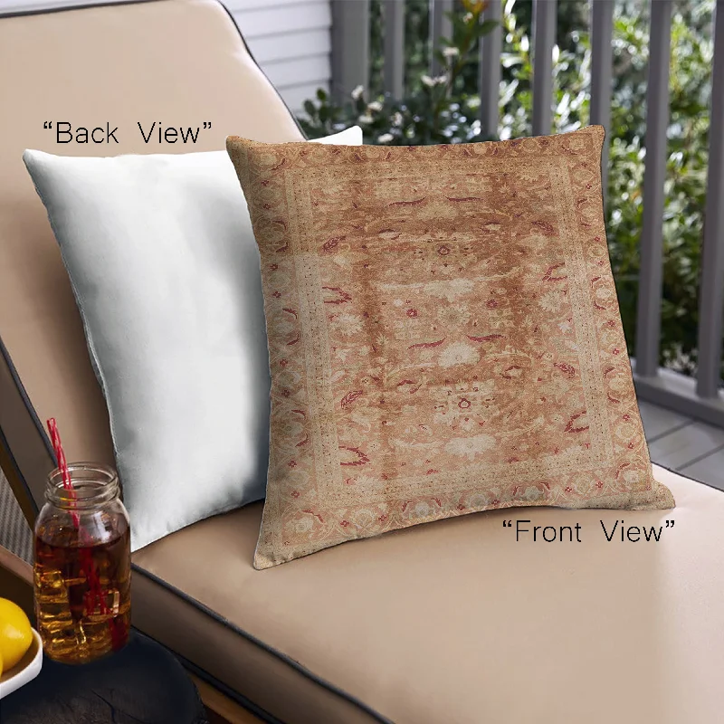Deep Savings Mid-Century Modern Urban Indoor Outdoor Square Brown Sand Brown Throw Pillow, 18 inch by 18 inch, pwurb884 Deep Savings Mid-Century Modern Urban Indoor Outdoor Square Brown Sand Brown Throw Pillow, 18 inch by 18 inch, pwurb884